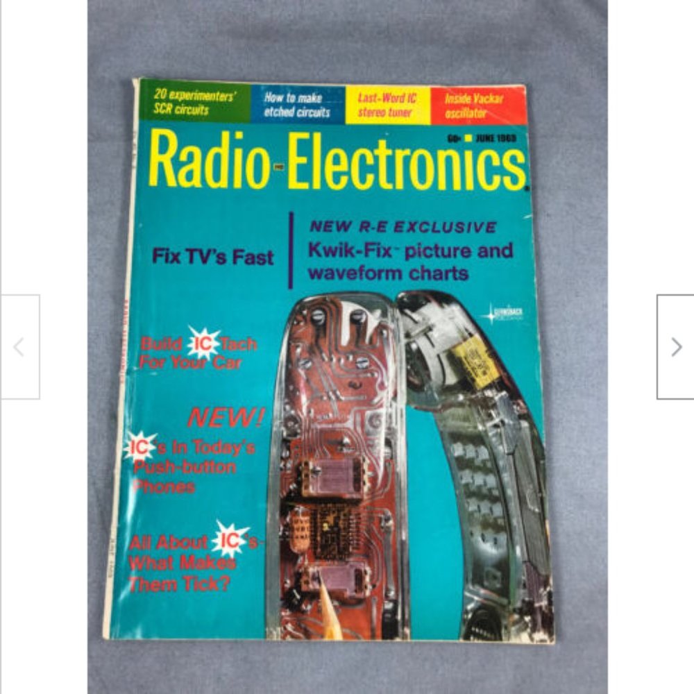 Radio-Electronics Magzn June 1969 Build Car IC Tach*Etched Circuits*Stereo Tuner
